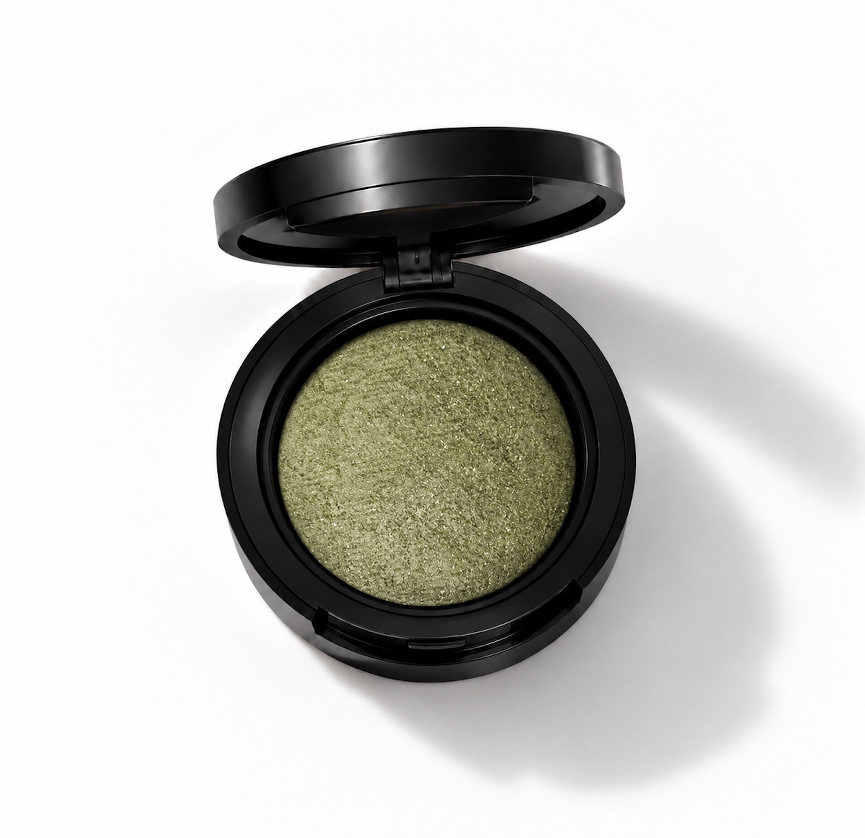 Baked Pressed Mineral Eyeshadow in Olive.